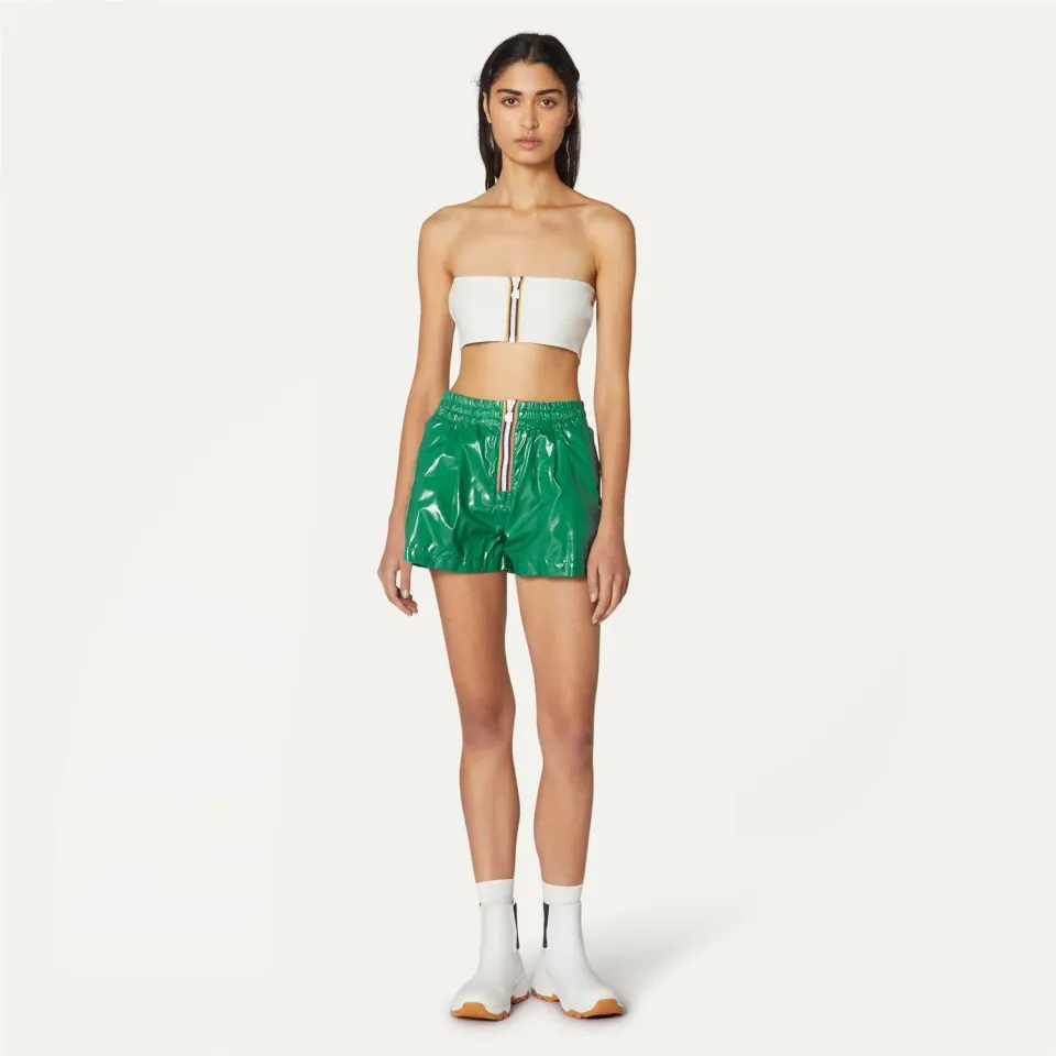 K-Way Shoelle Light Glass Ripstop shorts dama verzi