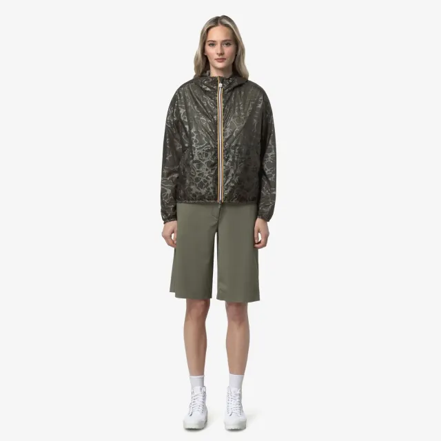 K-Way Laurette Light geaca dama scurta verde reversibila