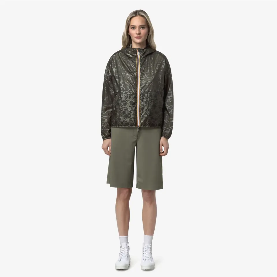 K-Way Laurette Light geaca dama scurta verde reversibila