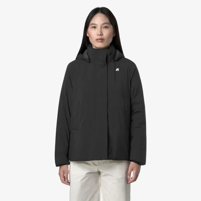 K-Way Marlette Soft Touch geaca dama negru calduroasa