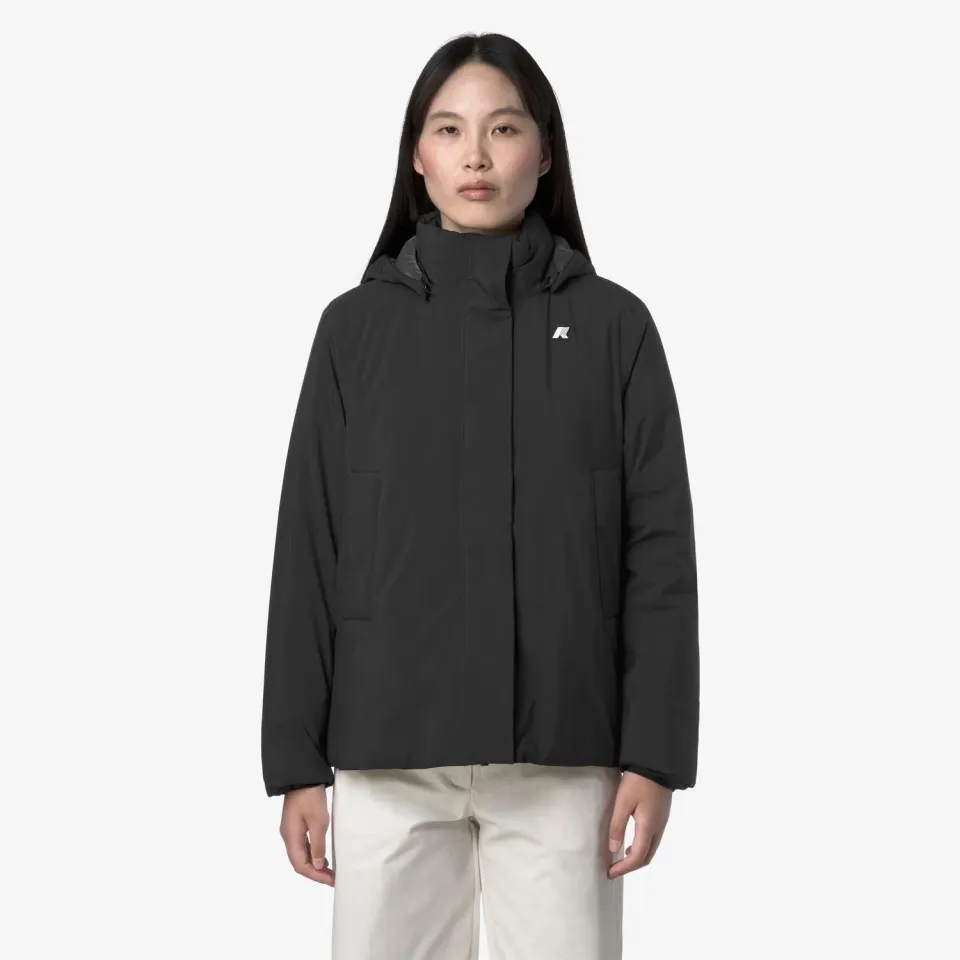 K-Way Marlette Soft Touch geaca dama negru calduroasa