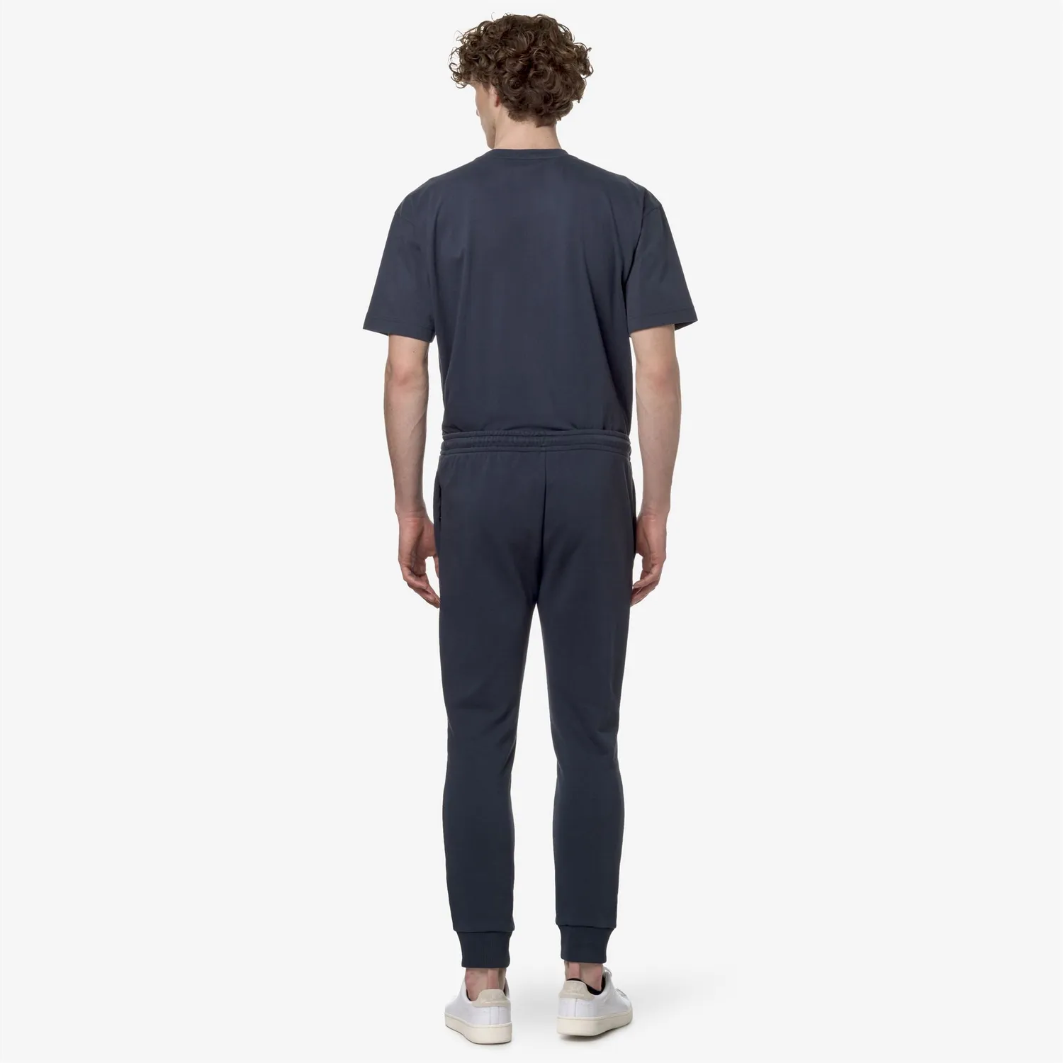 K-Way Bishop pantaloni sport albastru din bumbac