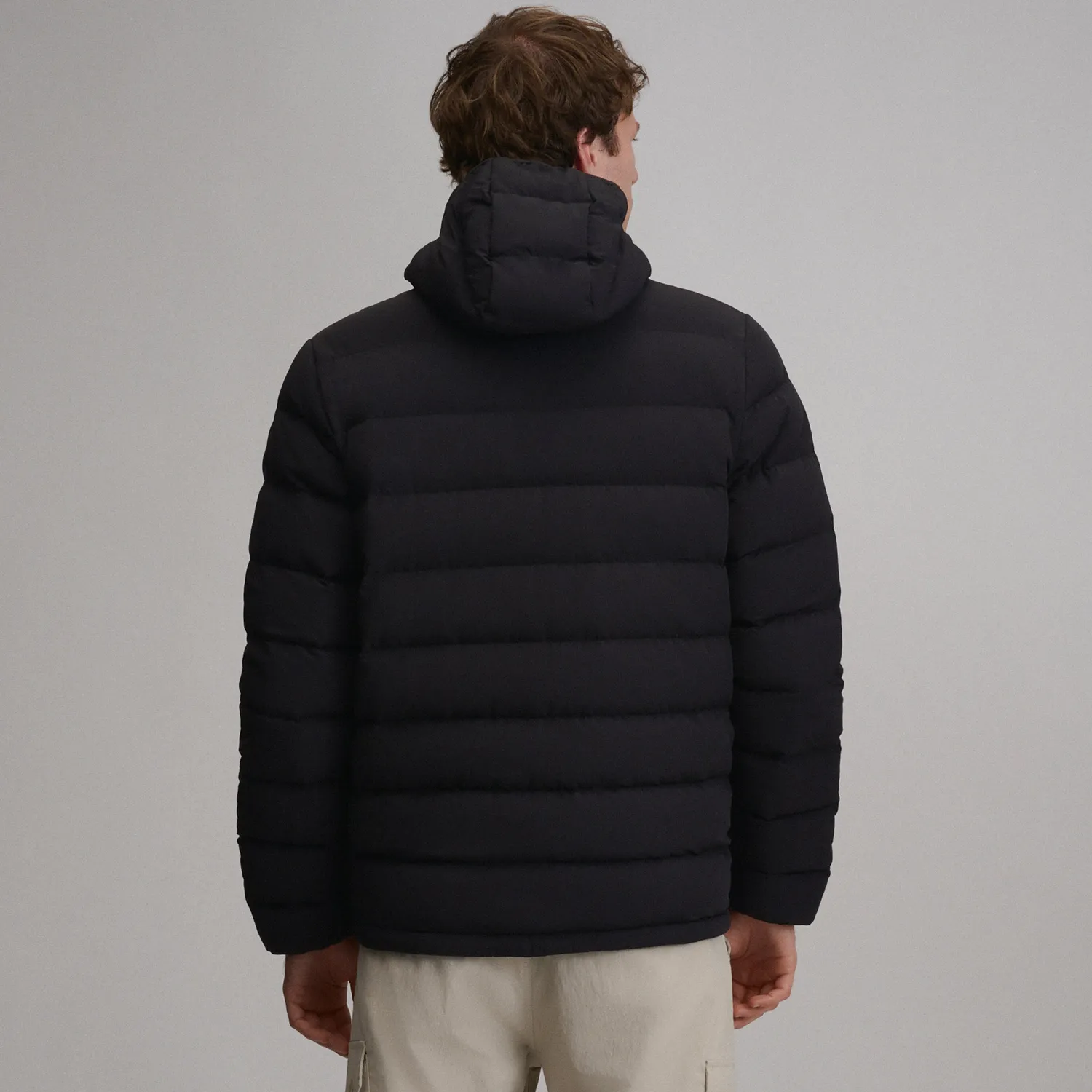 Eddie Bauer EB Stretch geaca barbati negru puf 650