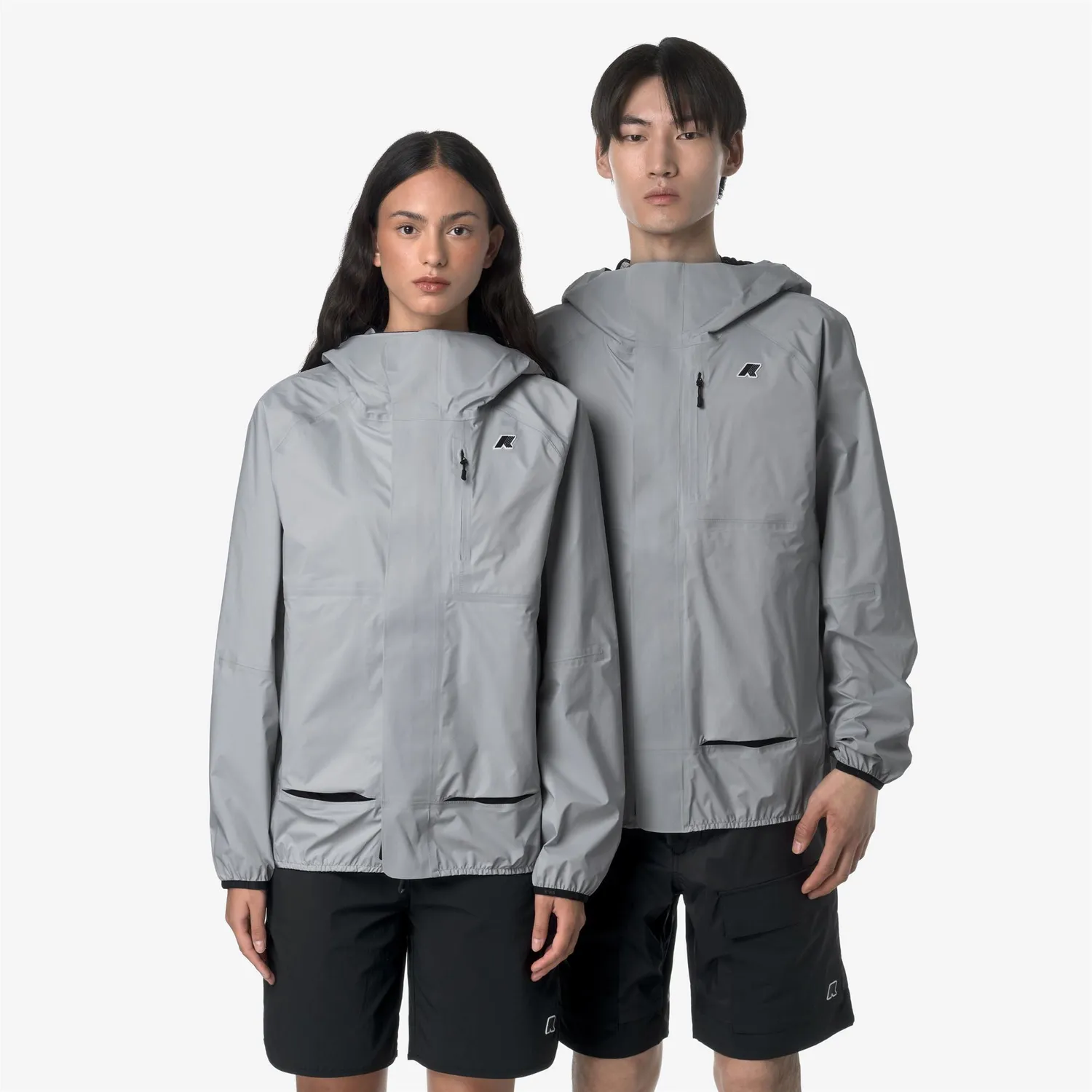 K-Way Roche geaca unisex gri impermeabila 10000 mm