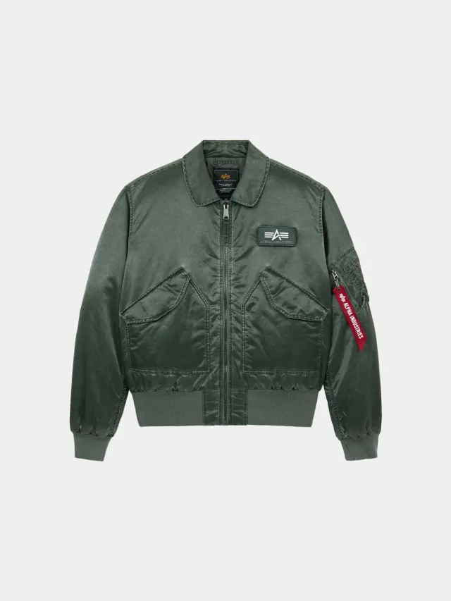 Alpha Industries CWU 45/P Battlewash geaca bomber verde calduroasa