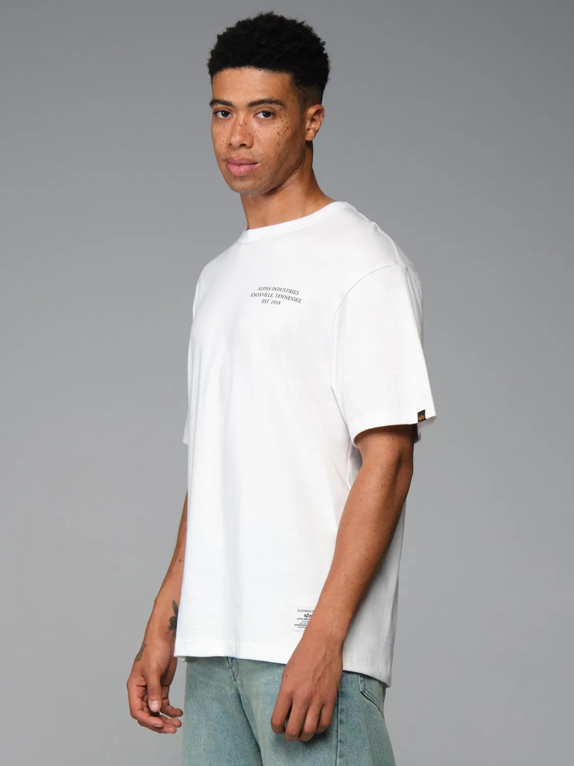 Alpha Industries Essential Dragon tricou negru bumbac