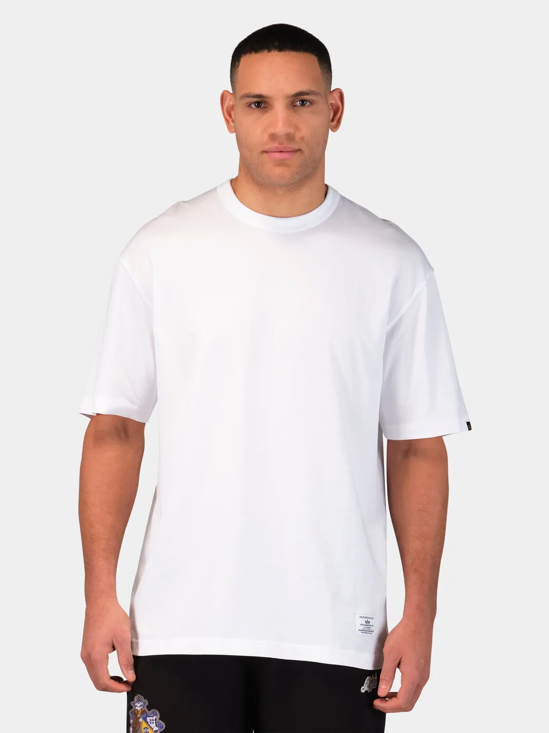 Alpha Industries Relaxed Angels tricou alb-bleu bumbac