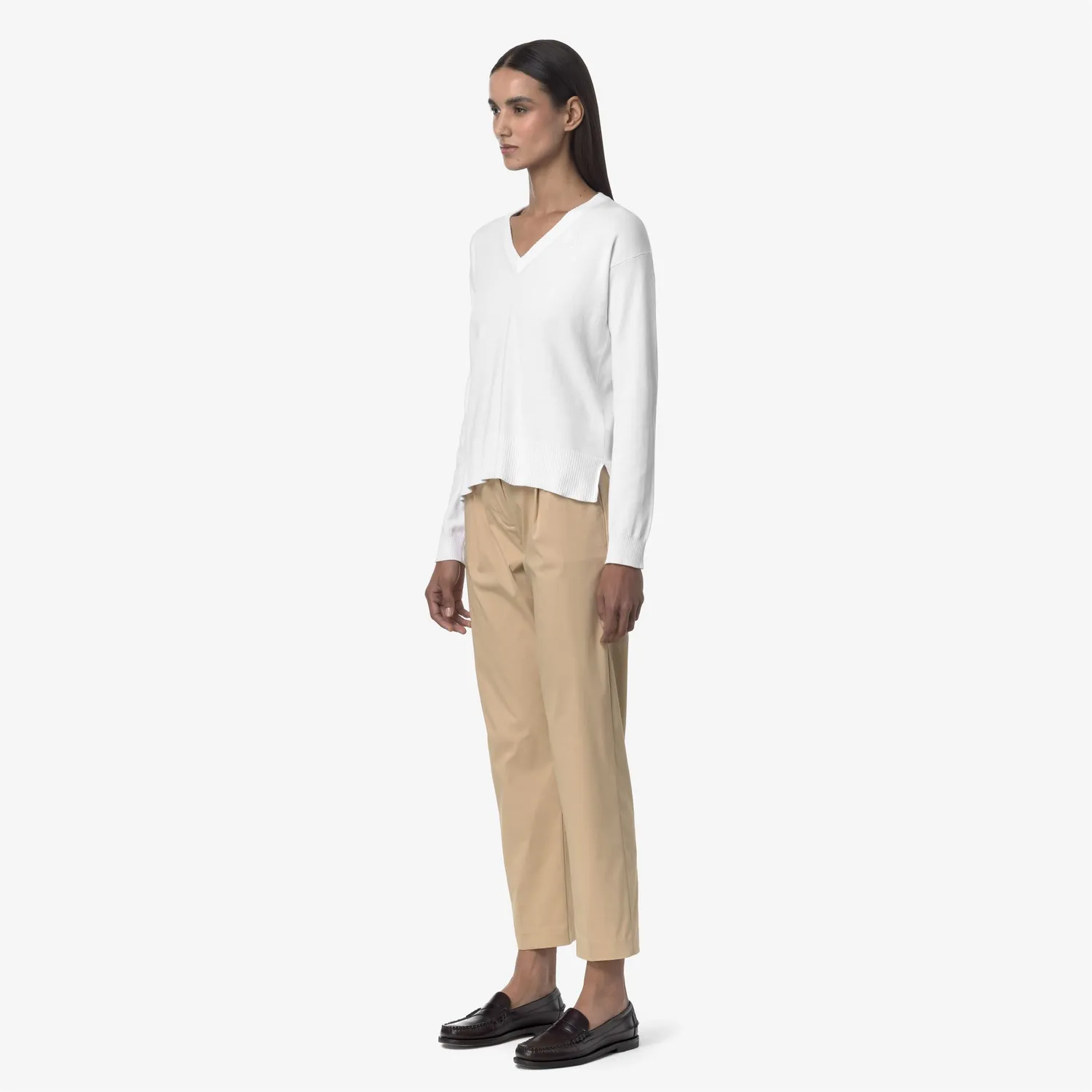 K-Way Eyre Twill Tech pantaloni chino dama beige rope