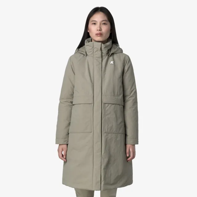 K-Way Kalisha Warm Cotton palton dama verde calduros