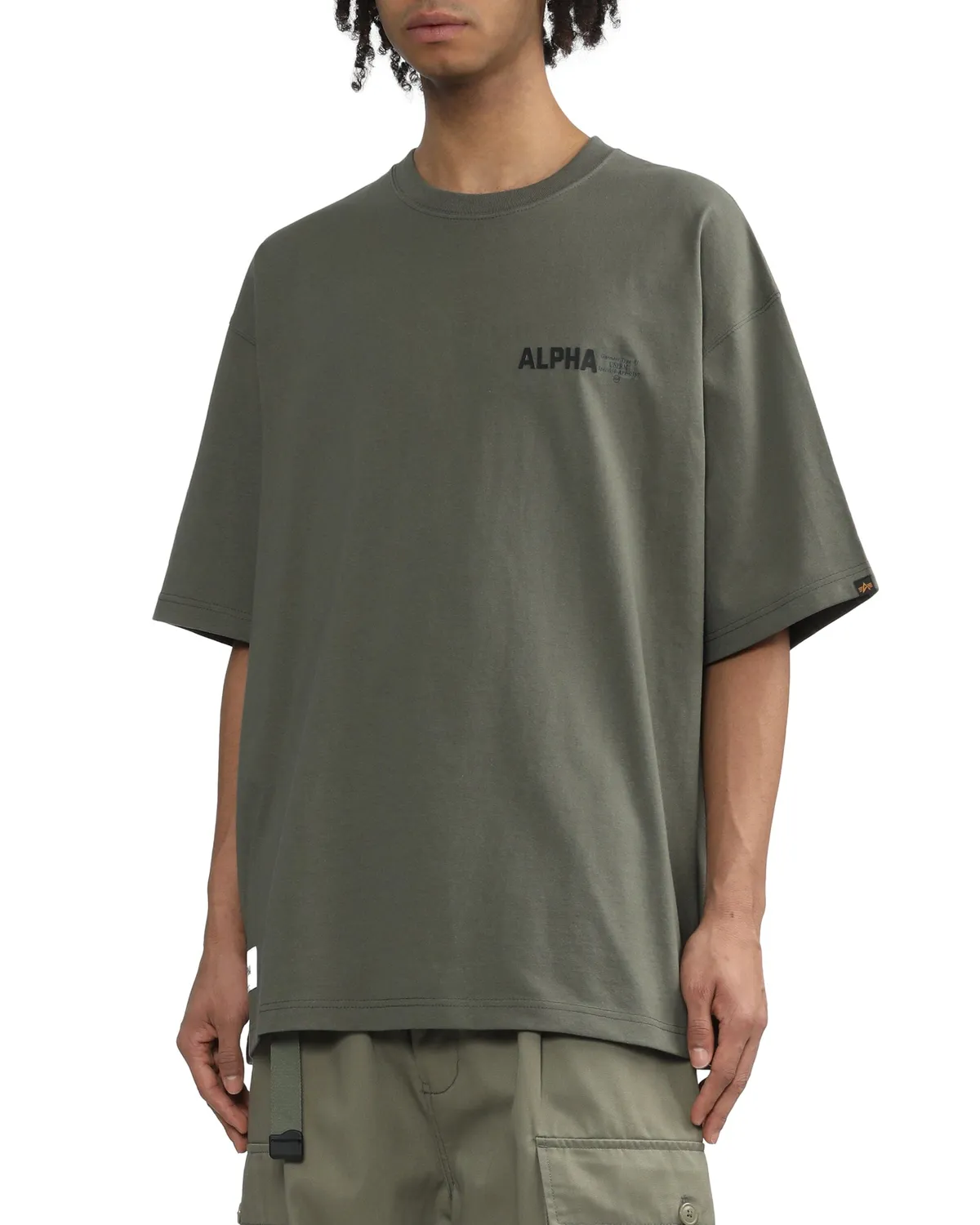 Alpha Industries UNFRM tricou bumbac masliniu relaxat