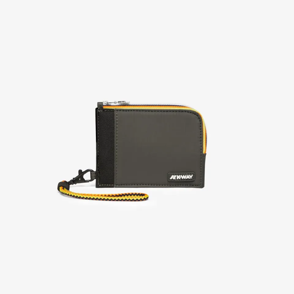 K-Way Villebonne portofel verde impermeabil 8,5x11,5cm