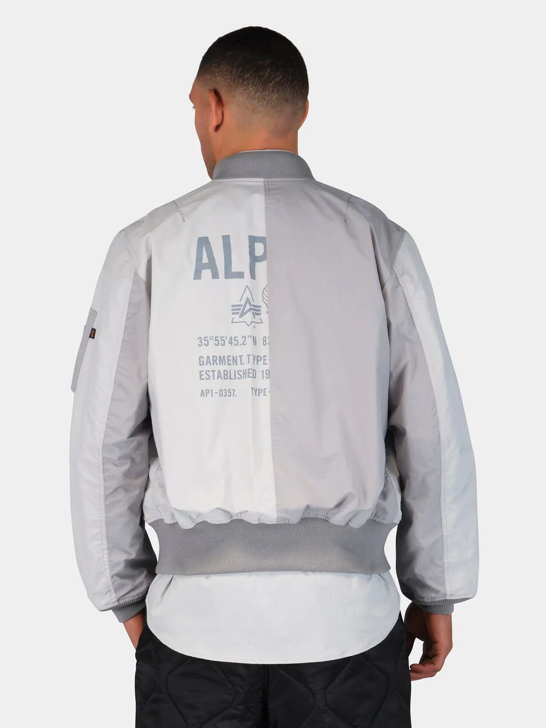 Alpha Industries L-2B Relaxed geaca zbor negru patchwork