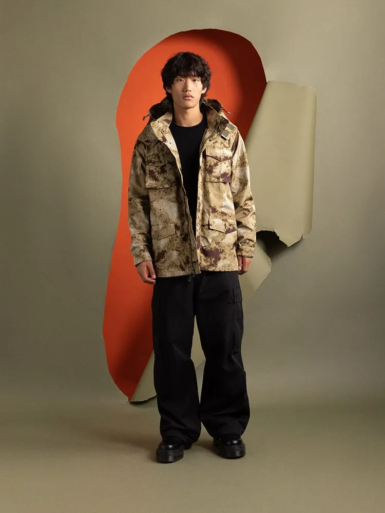Alpha Industries M-65 Tactical palton verde camuflaj nailon