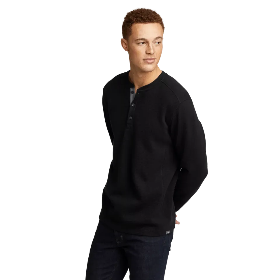Eddie Bauer Eddie's Favorite henley termic barbati negru