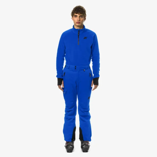 K-Way Avrieux Micro Twill 2 Layers pantaloni bărbați Blue Royal Marine