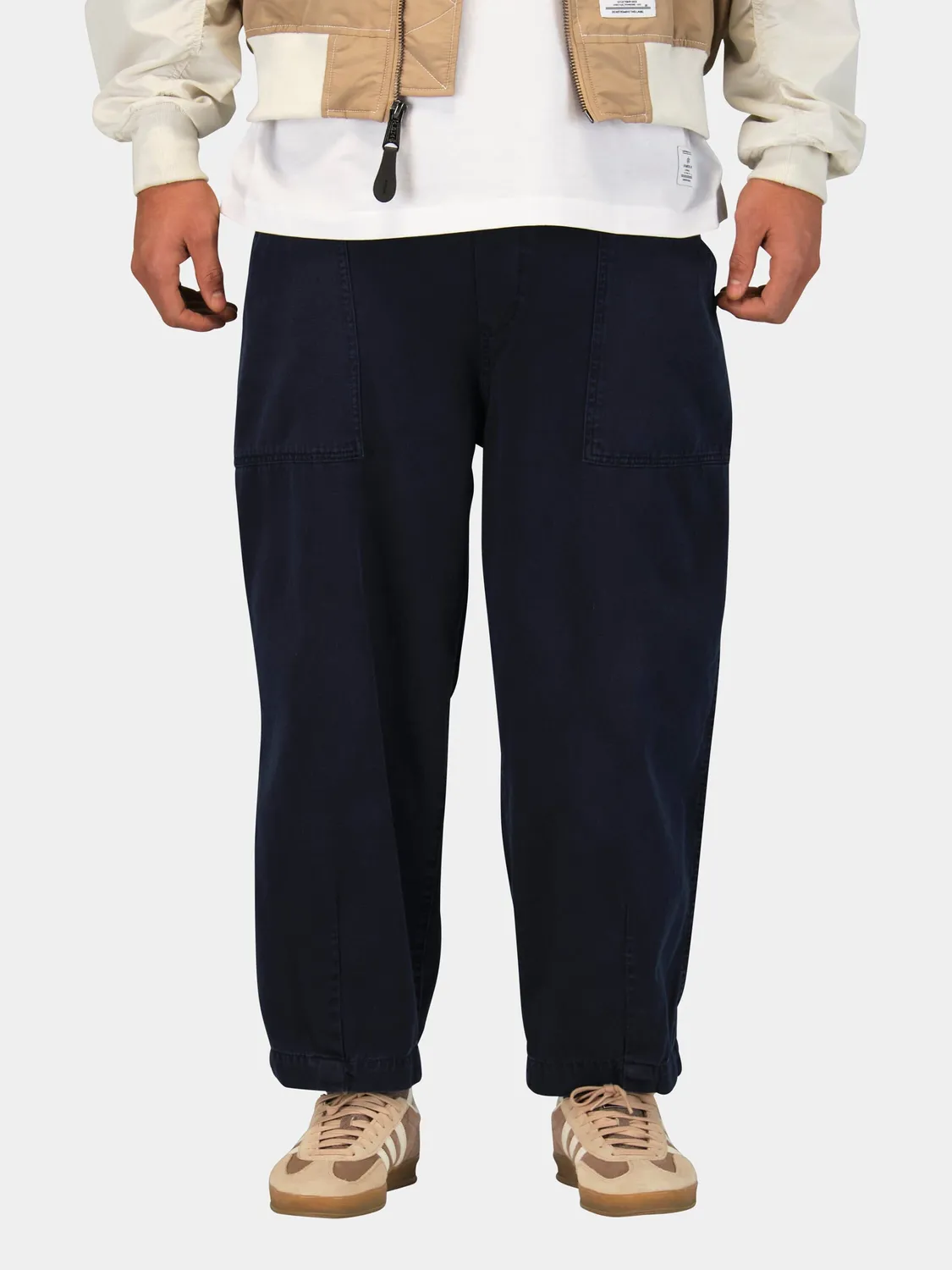 Alpha Industries Oversized Cotton pantaloni albastru bumbac