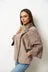 Mareus Shearling Obsidian 299 poncho piele negru