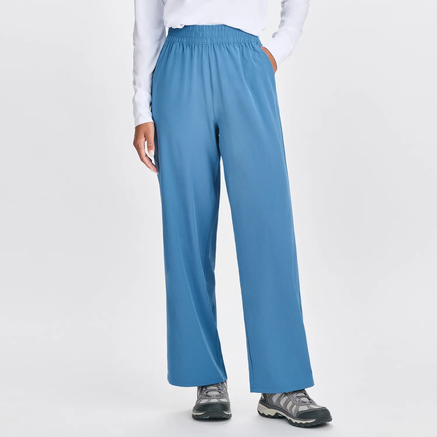 Eddie Bauer Rio Textured pantaloni dama Sage lejeri