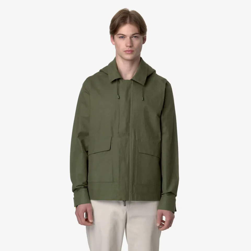 K-Way Kaya Linen Blend 2L geaca verde impermeabila