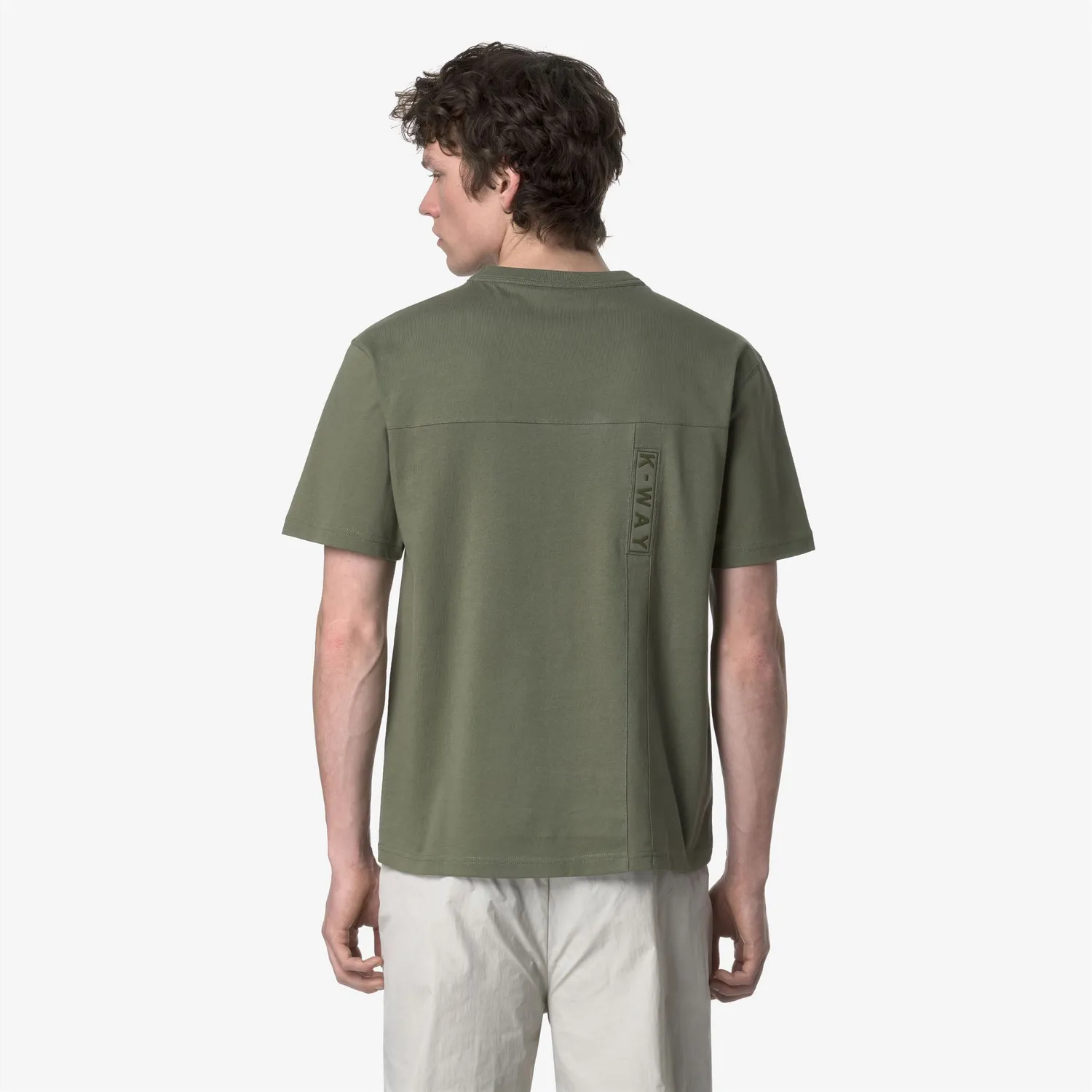 K-Way Fantome tricou barbati verde bumbac greu
