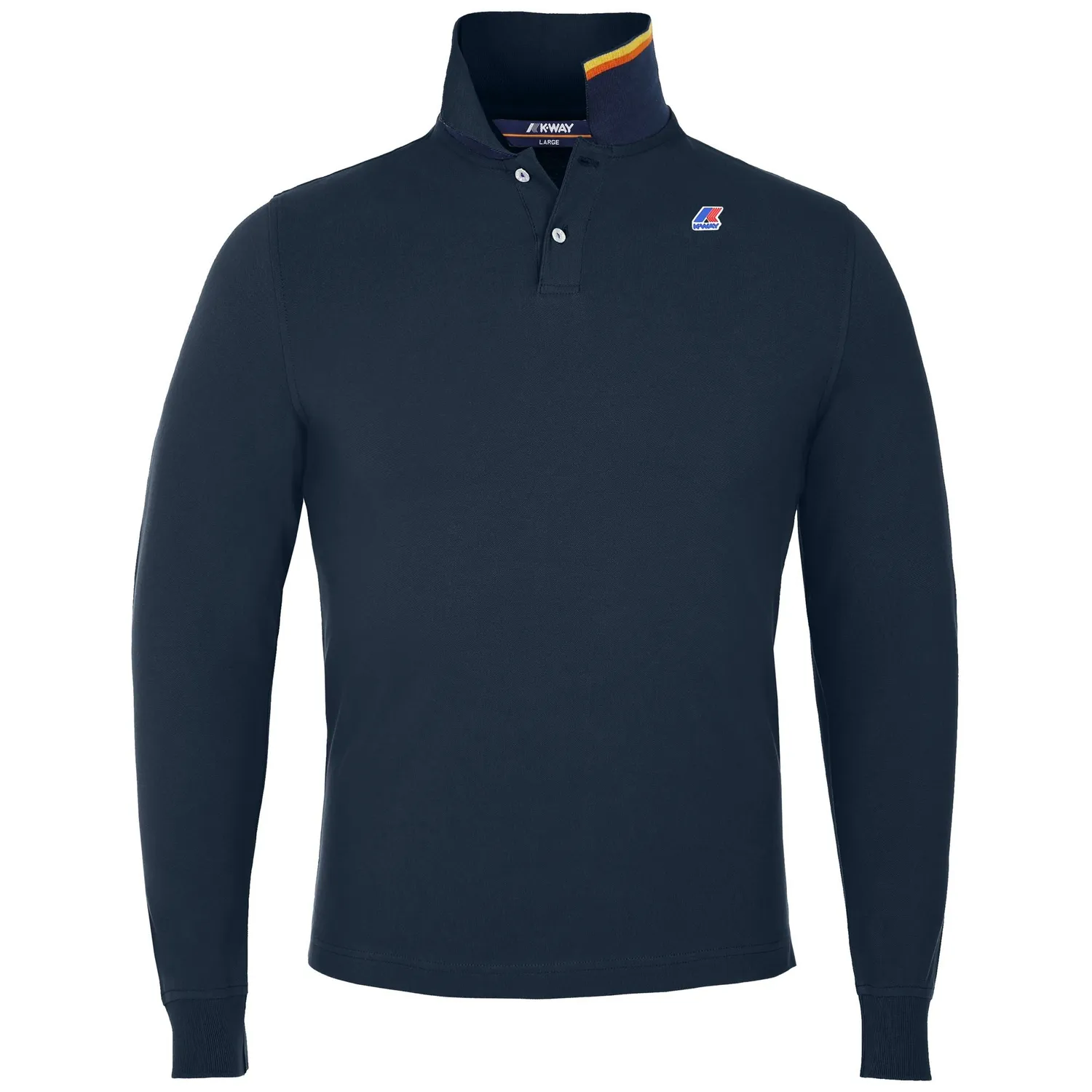 K-Way Rochel Contrast Stretch polo barbati albastru slim