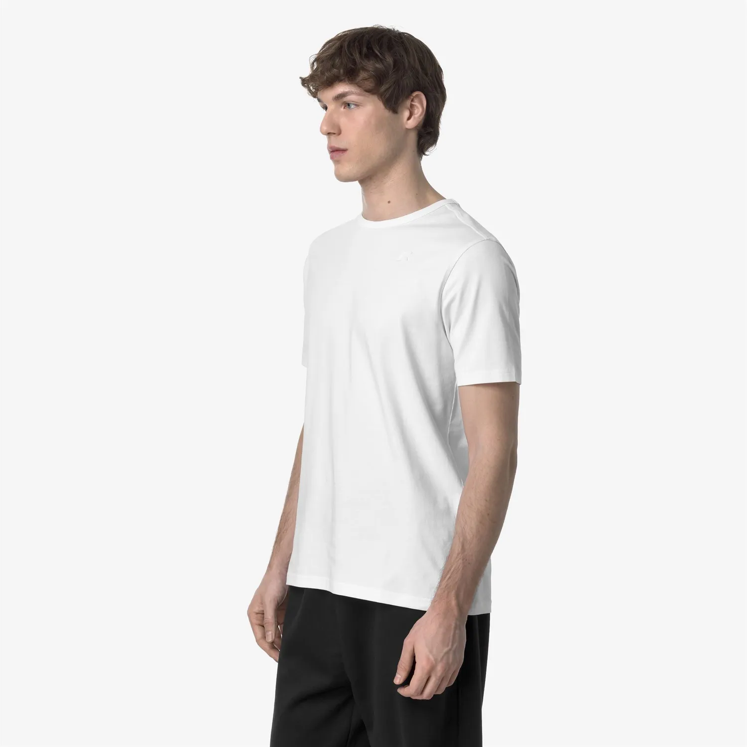 K-Way Adame Light Stretch Jersey tricou barbati alb stretch