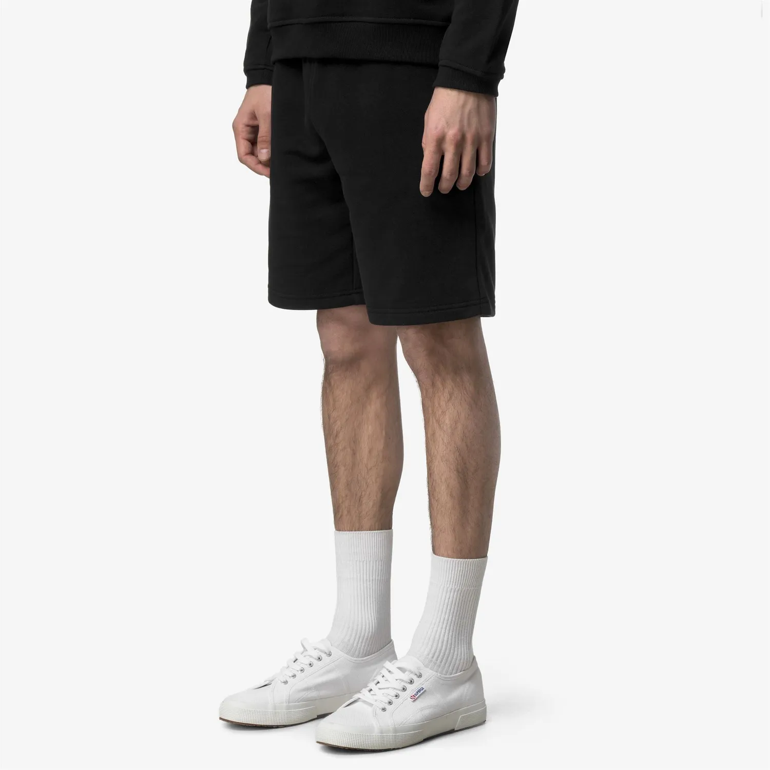K-Way Casimir pantaloni scurti negri bumbac