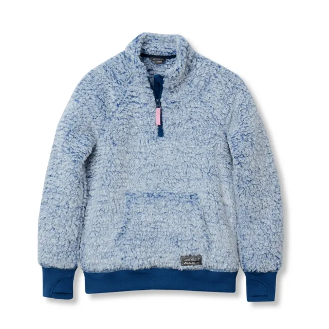 Eddie Bauer Fireside Plush 1/4 Zip bluză fleece fete călduroasă