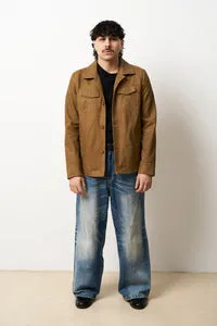 Mareus Amber Croc 613 geaca piele barbati Amber Nubuck