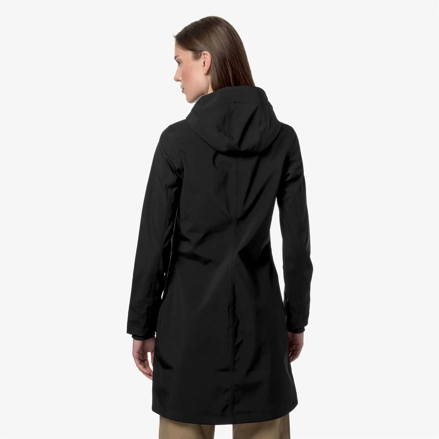K-Way Stephy Bonded Jersey palton damă negru 3/4
