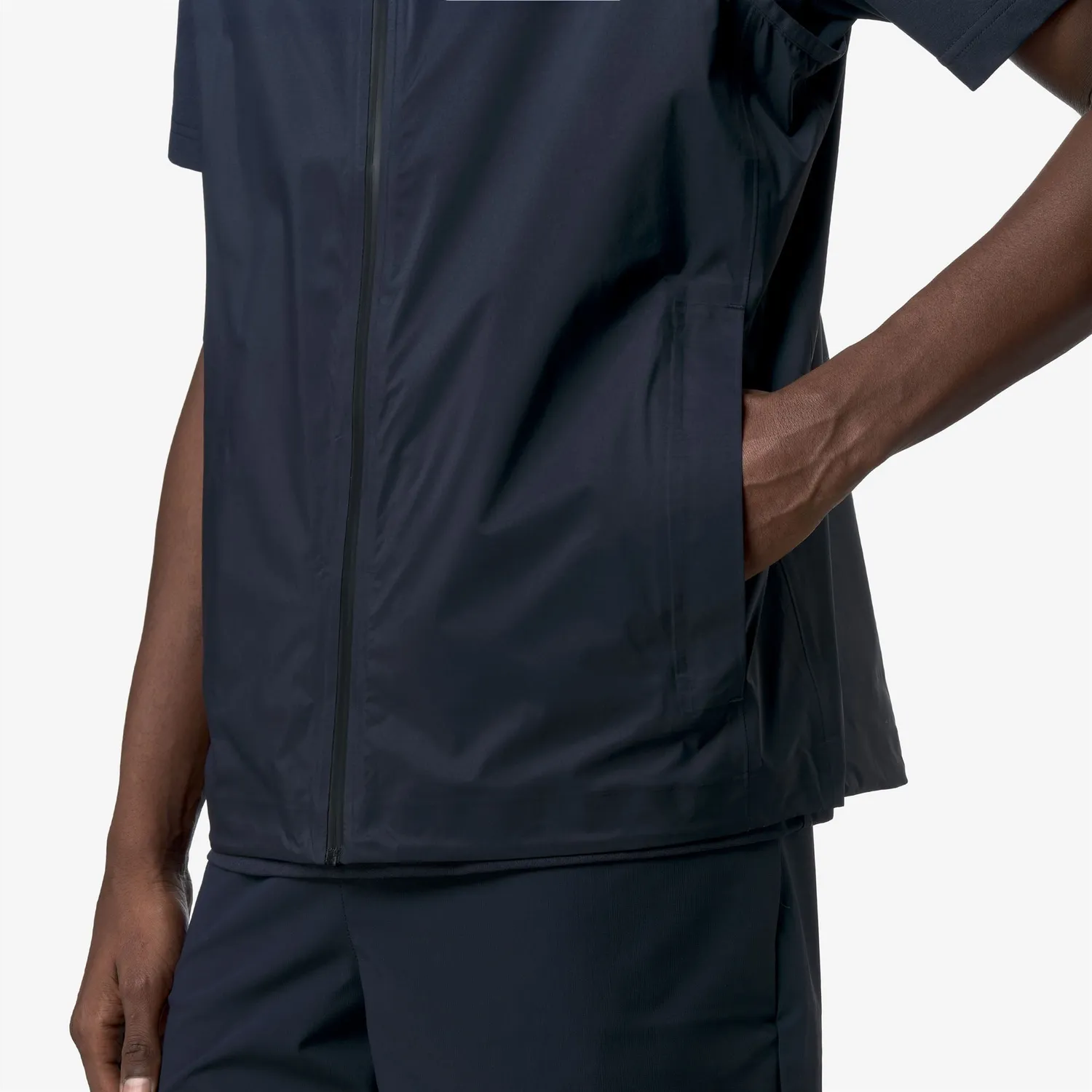 K-Way Croixer Travel vestă unisex Blue Depth impermeabilă
