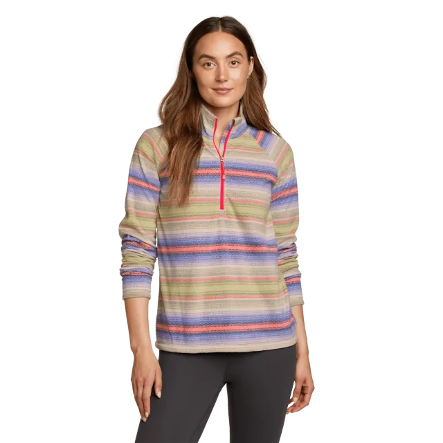 Eddie Bauer Quest bluză fleece mov fermoar scurt