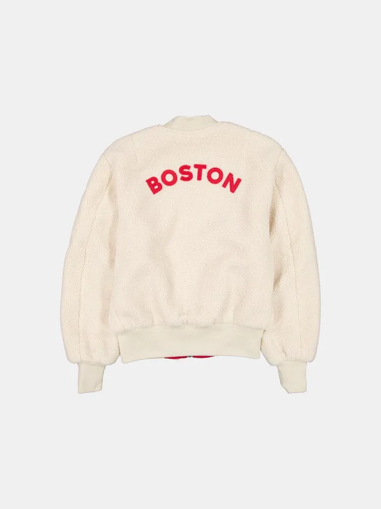 Alpha Industries Boston geaca bomber crem sherpa dama