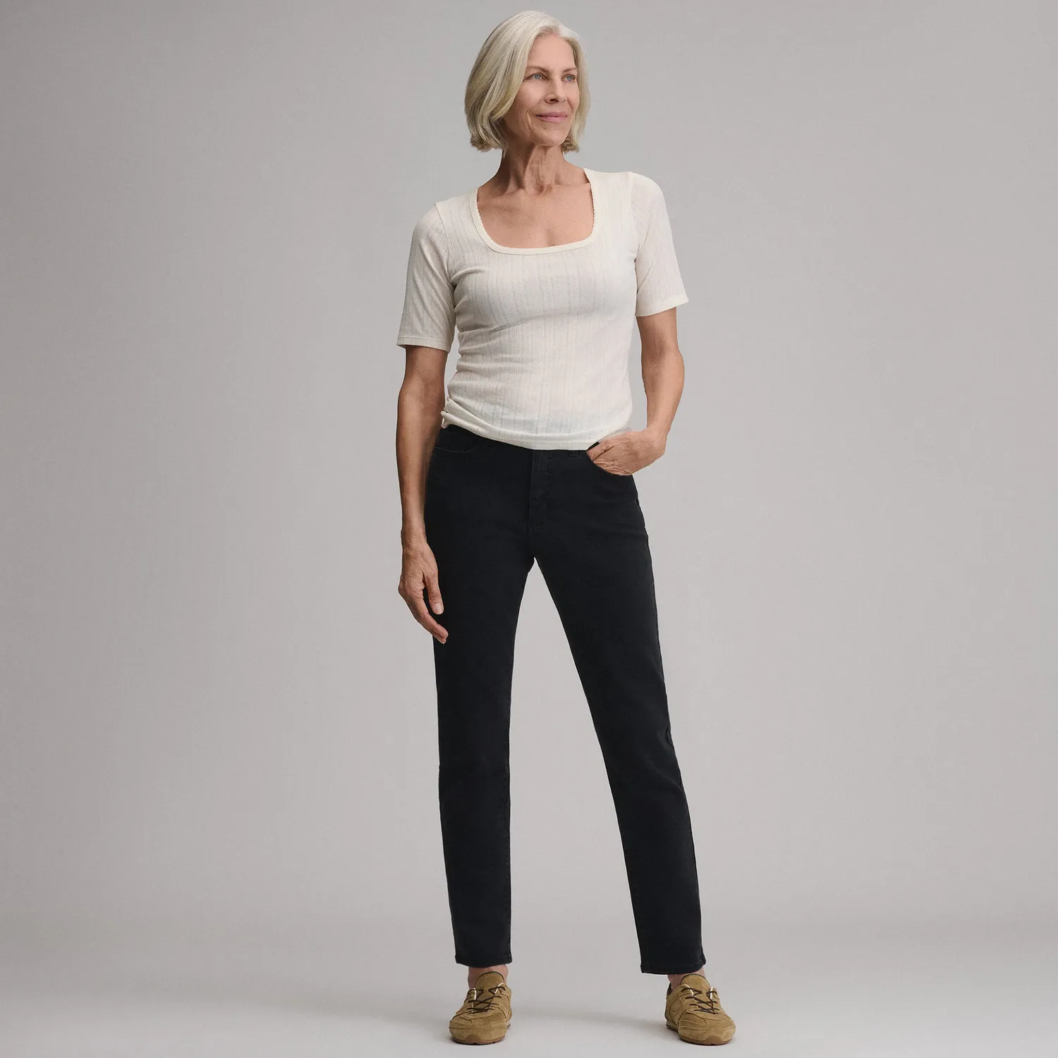 Eddie Bauer Venture Stretch High-Rise blugi dama negri talie inalta