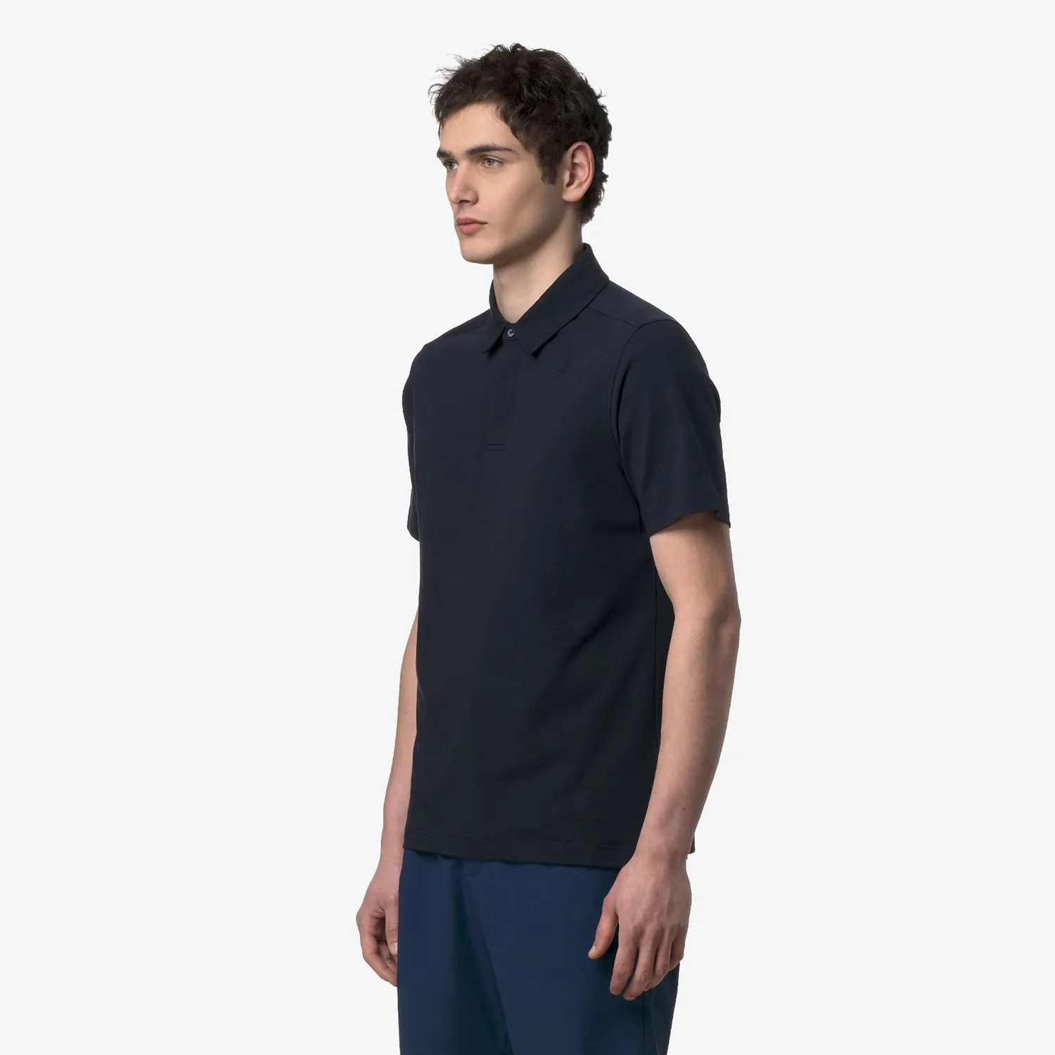 K-Way Viggo polo barbati albastru depth stretch slim
