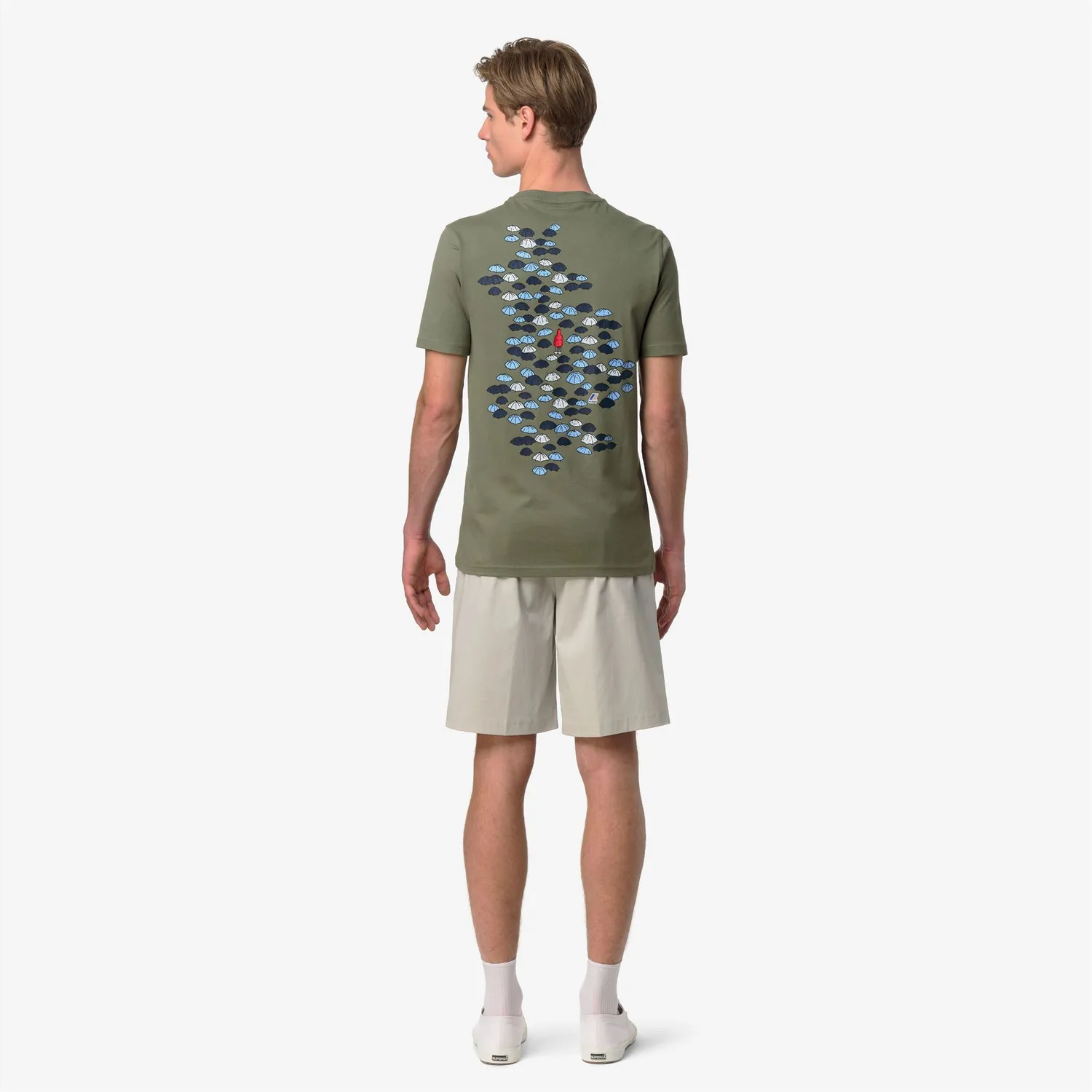 K-Way Odom tricou bărbați verde bumbac 180g