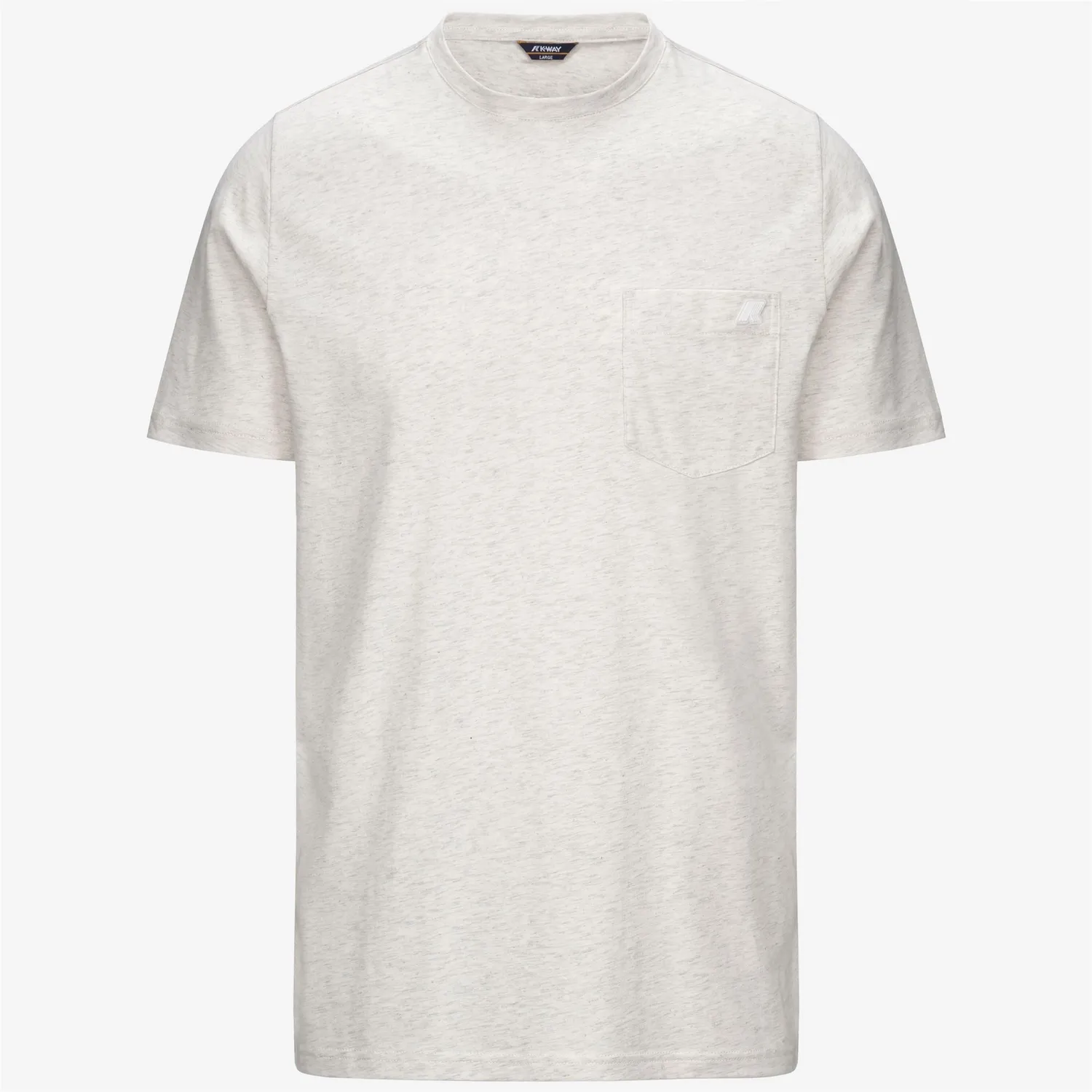 K-Way Sigur Jersey Slim tricou alb bleached mel slim