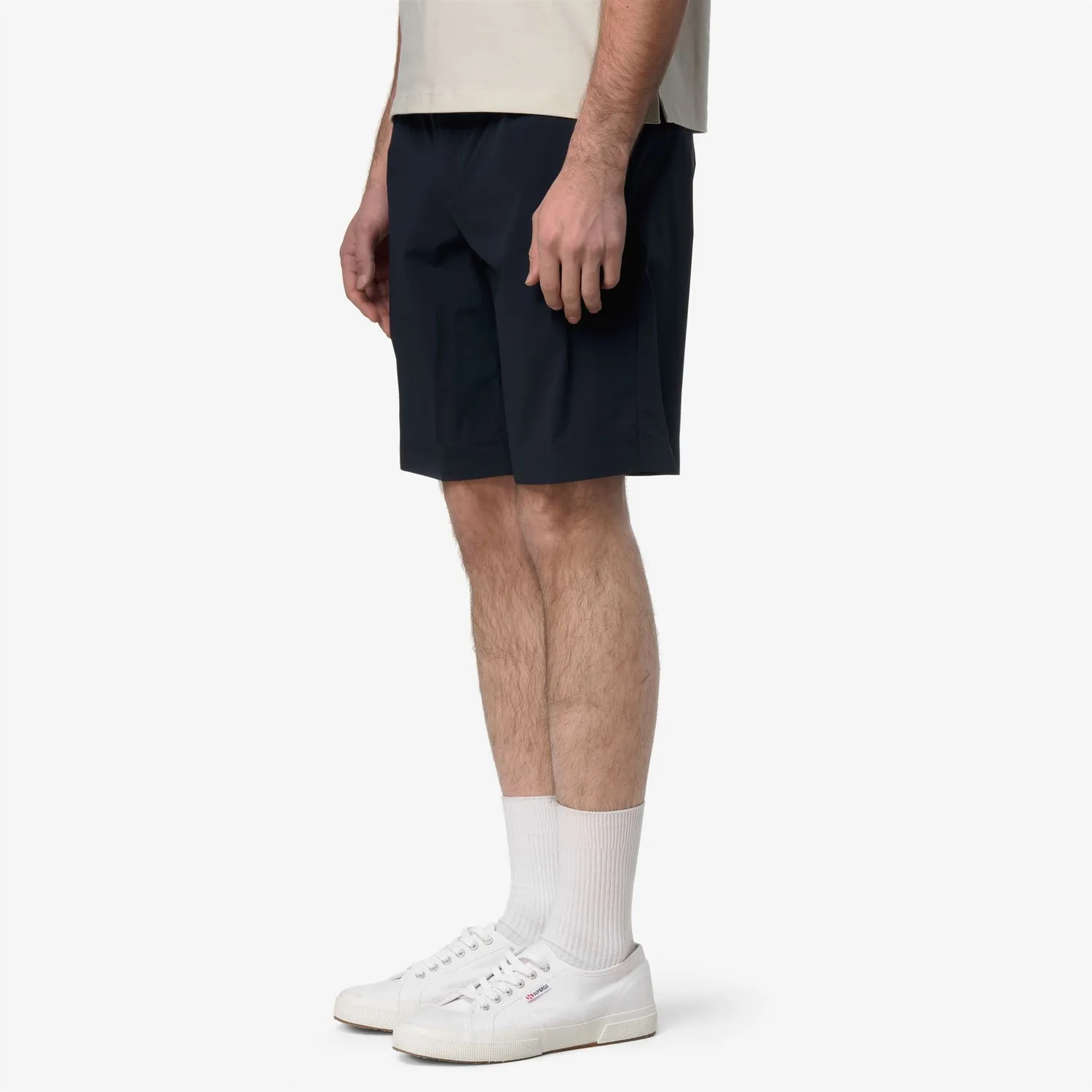 K-Way Ilton pantaloni scurți bărbați albaștri stretch
