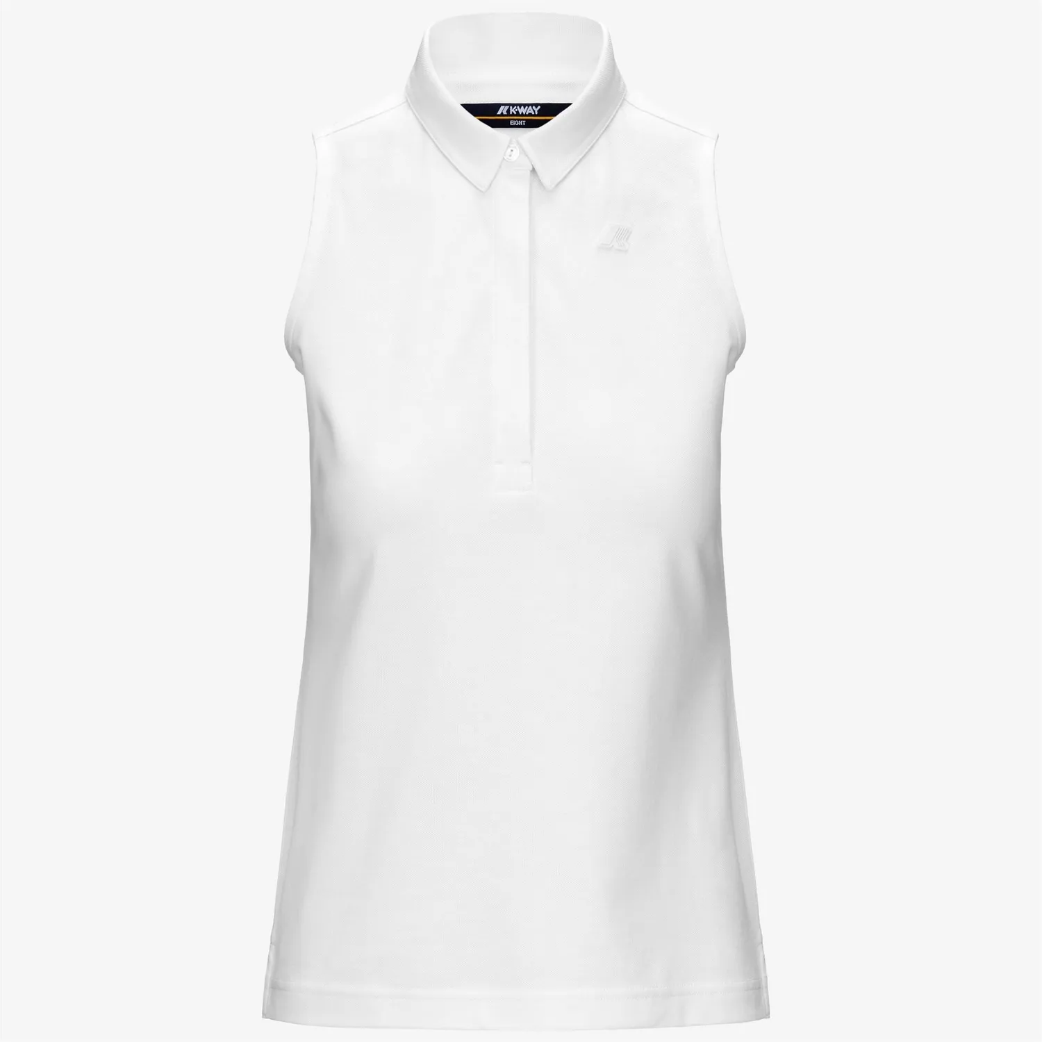 K-Way Adour Pique Slim polo dama alb bumbac stretch