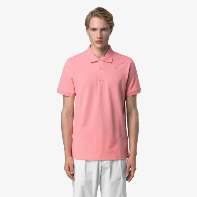 K-Way Amedee Pique Slim polo barbati Pink Geranium