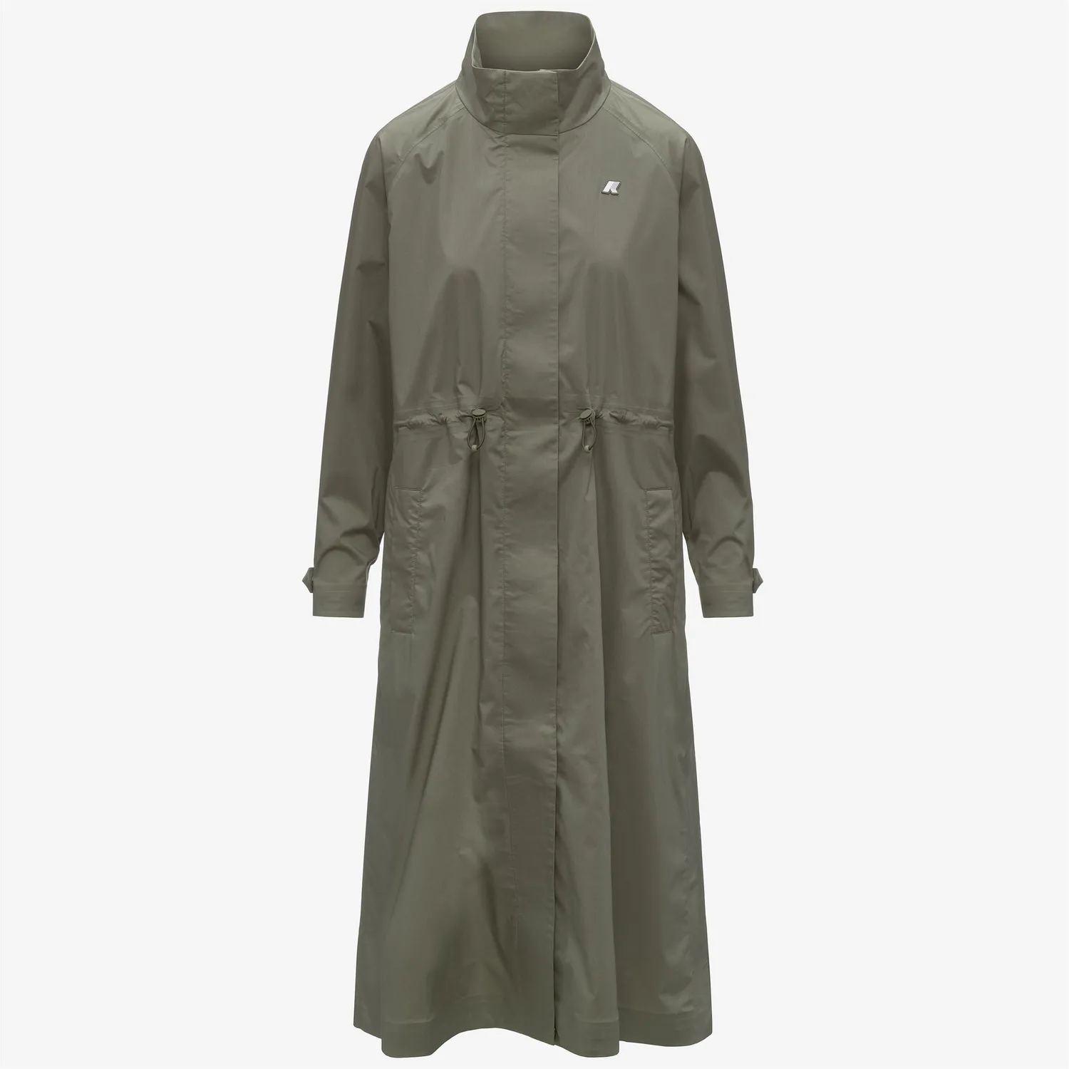 K-Way Barbrein Cotton 3Layers palton lung dama verde lichen