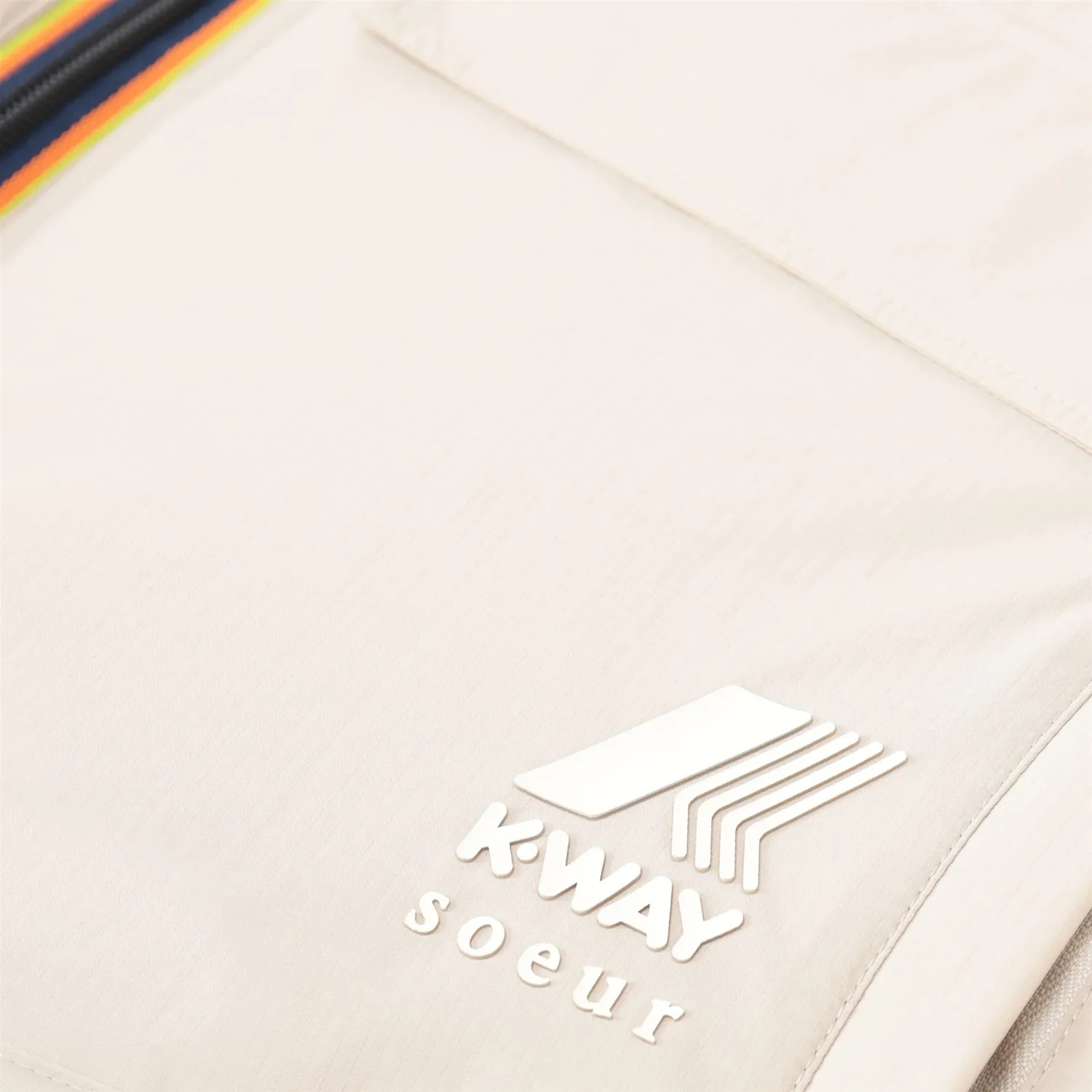 K-Way Wes Padded Soeur vesta dama gri-bej usoara