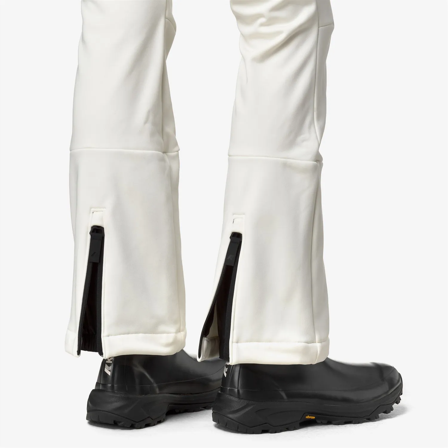 K-Way Escreins Softshell pantaloni schi damă albi căptușiți