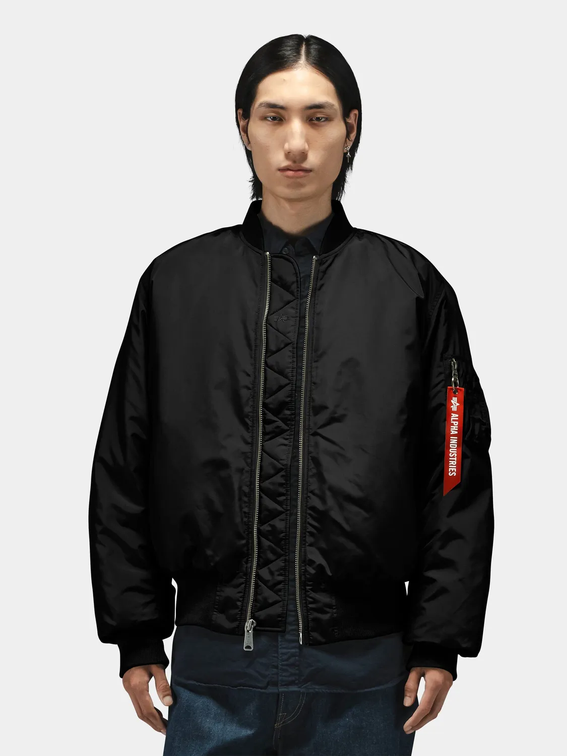 Alpha Industries MA-1 Oxford geaca bomber OG-107 Green impermeabila