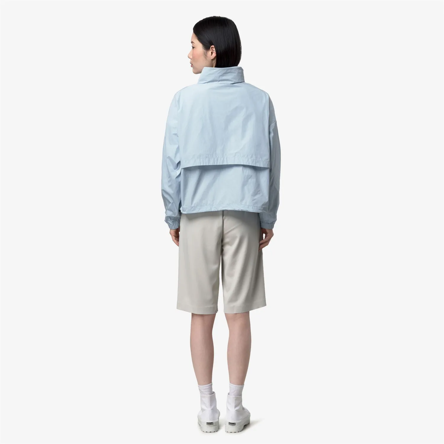 K-Way Aubette Memory Touch geaca dama albastra scurta