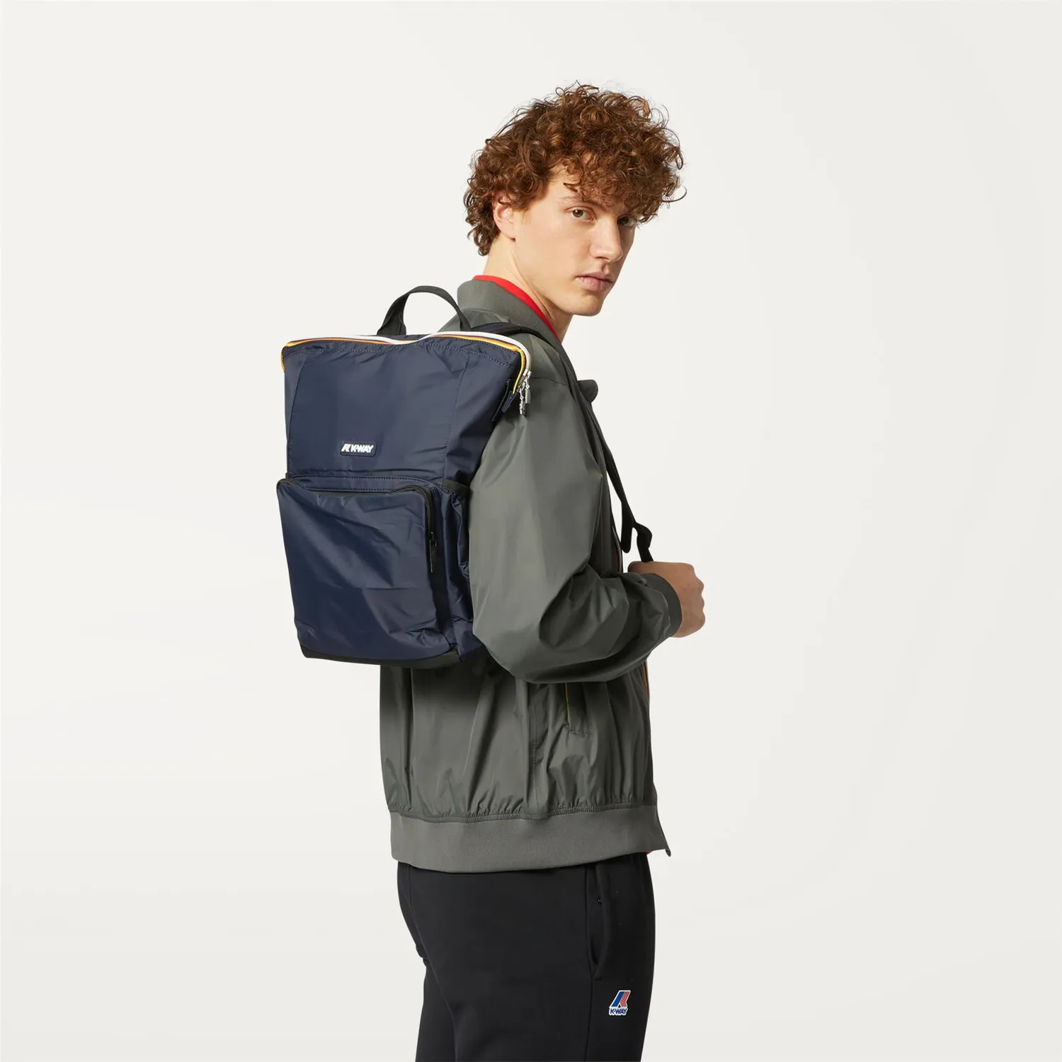 K-Way Maizy rucsac unisex albastru cu husa laptop