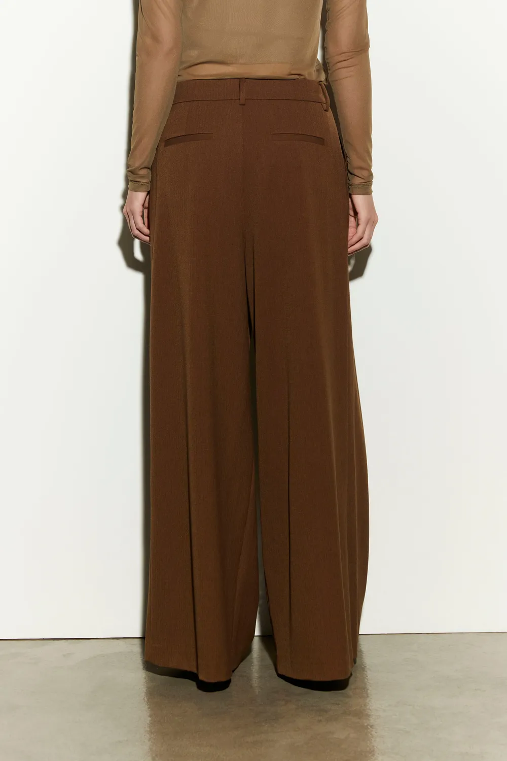 Isabelle Blanche pantaloni largi dark earth L