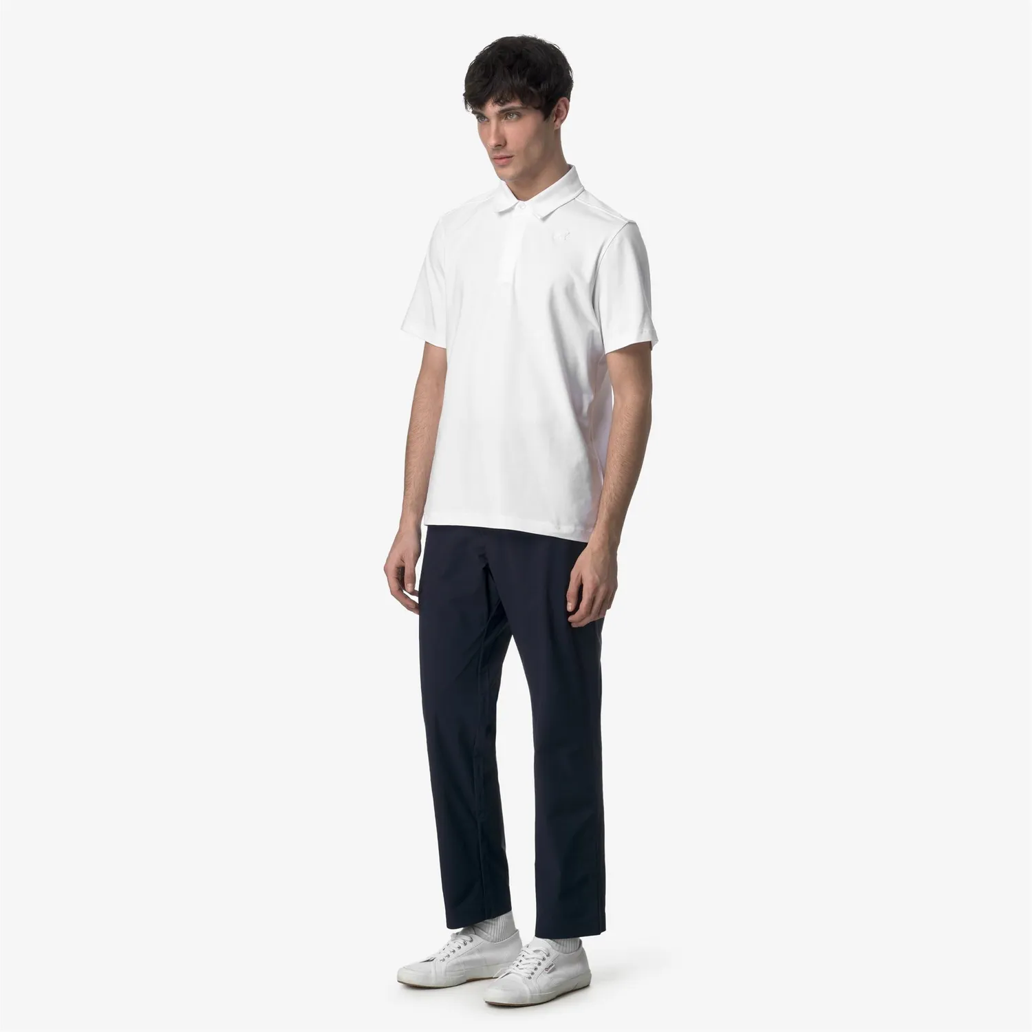K-Way Elia Tech PL pantaloni chino barbati albastri