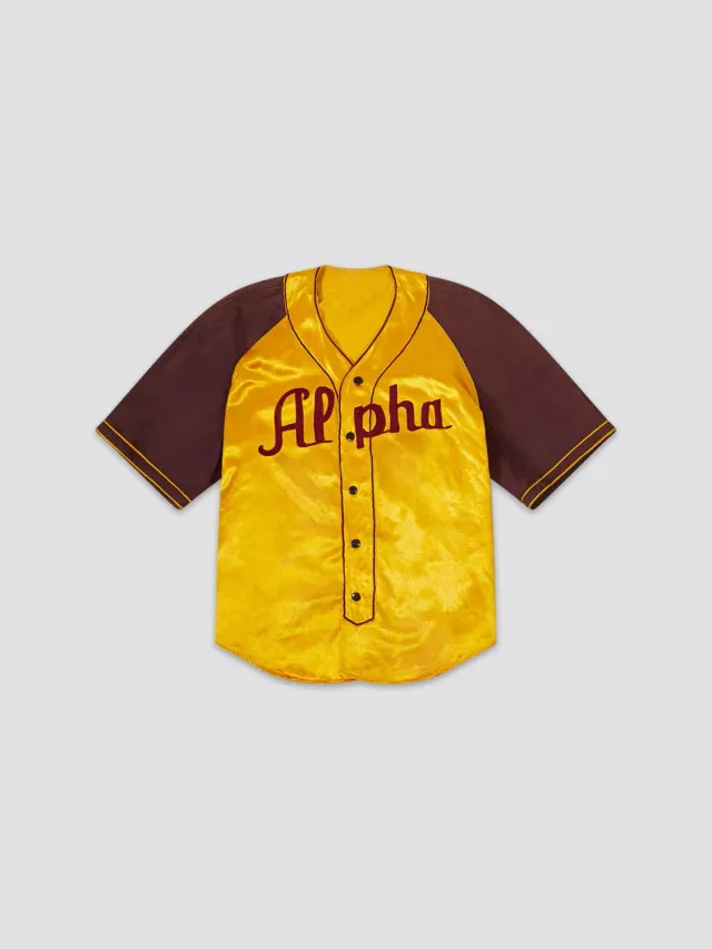 Alpha Industries Vintage 1940s echipament baseball galben M
