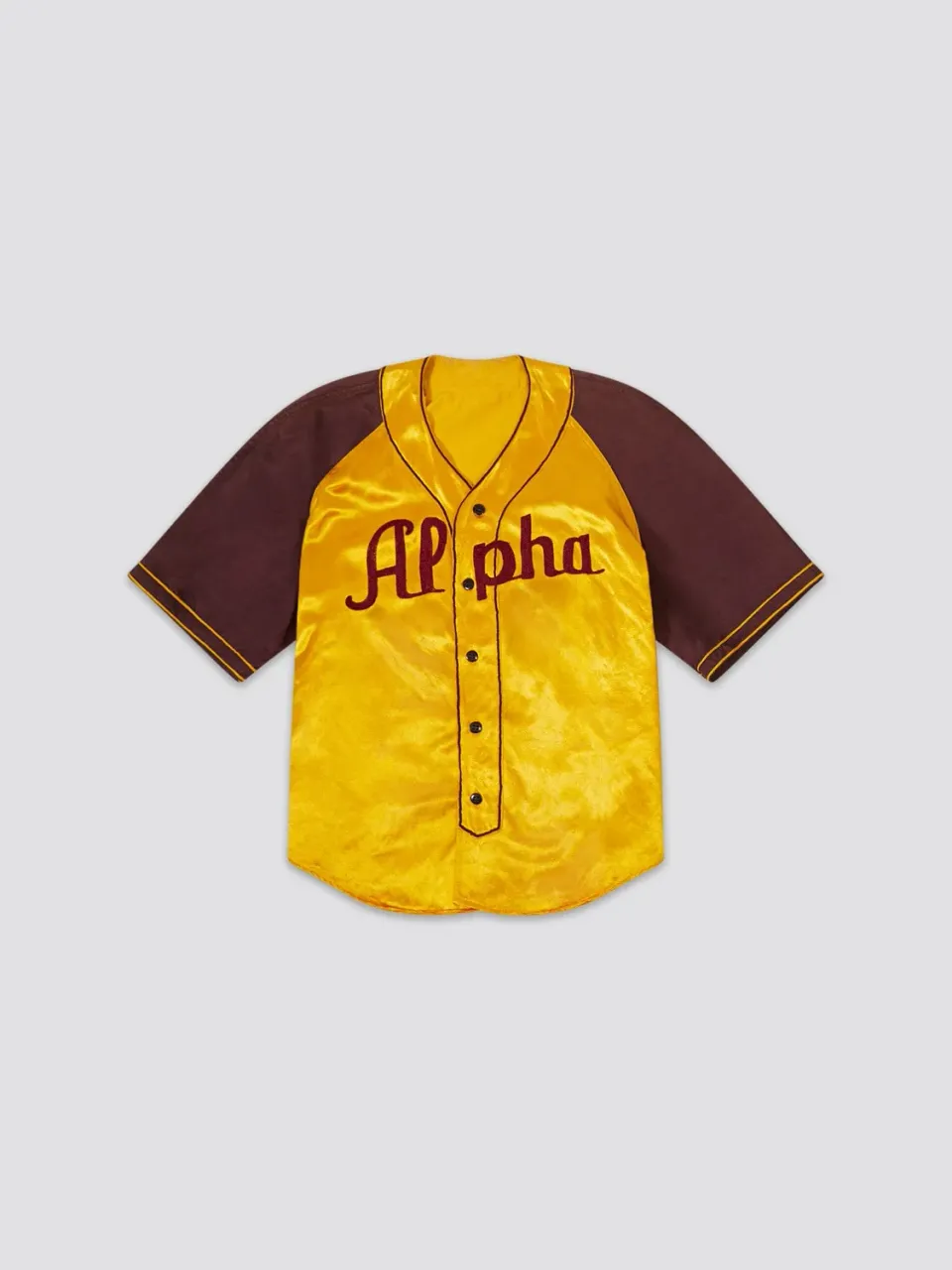 Alpha Industries Vintage 1940s echipament baseball galben M